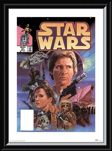 Framed Framed Captain Solo - Star Wars