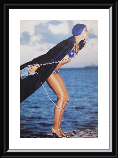 Framed Framed Jerry Hall, Jamaica May 1975 - Norman Parkinson