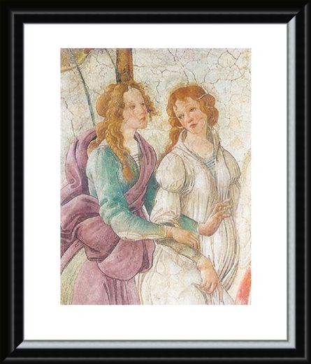 Framed Framed Venus Offers Gifts - Sandro Botticelli