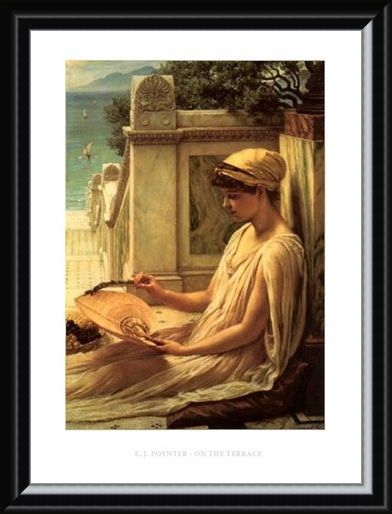 Framed Framed On the Terrace - Edward Poynter