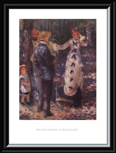 Framed Framed The Balançoire (The Swing) - Auguste Renoir