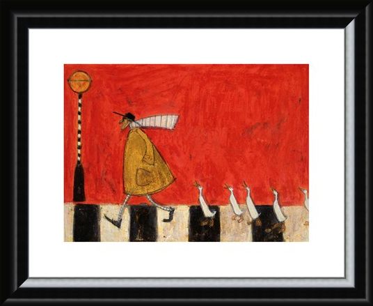 Framed Framed Crossing with Ducks - Sam Toft