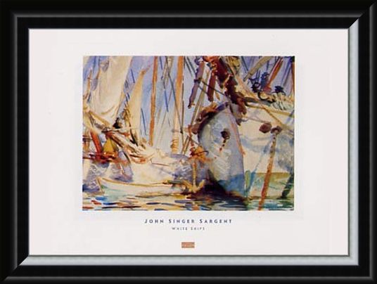Framed Framed White Ships - John Singer Sargent