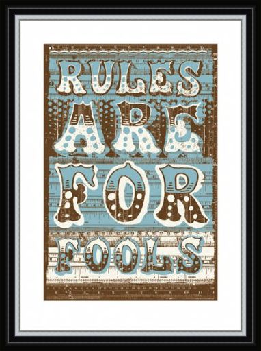 Framed Framed Rules Are For Fools - James Brown