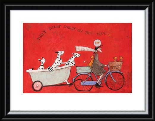 Framed Framed Don't Dilly Dally on the Way - Sam Toft