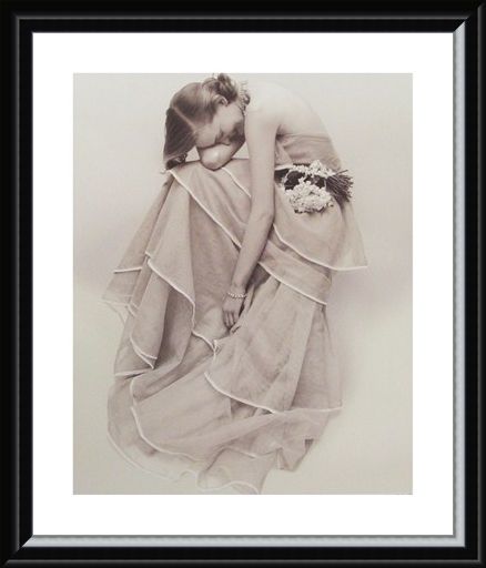 Framed Framed Tiered Evening Dress, March 1951 - Norman Parkinson