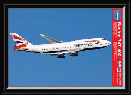 Framed Framed Boeing 747-400 - Jumbo Jet