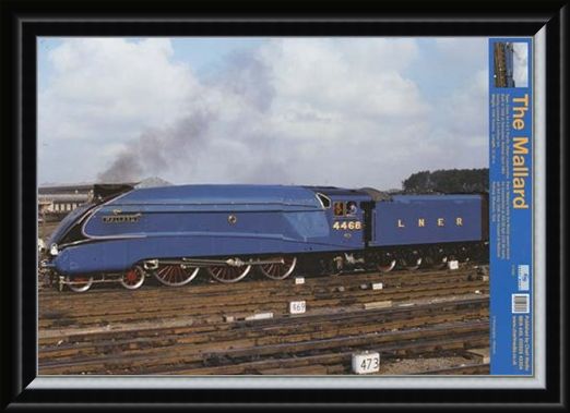 Framed Framed Steaming Ahead Of The Competition - Mallard Train