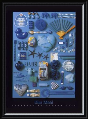 Framed Framed Blue Mood - Andrea Tilk