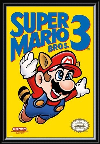 Framed Framed Super Mario Bros 3 - Retro Gaming