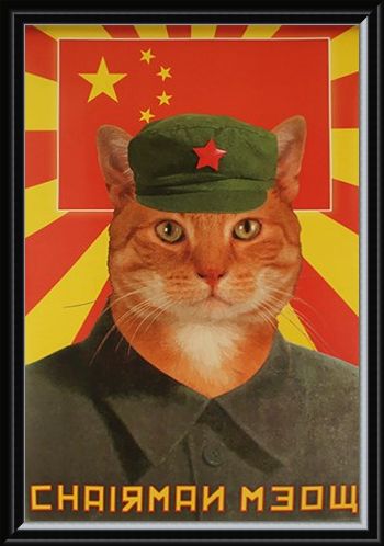 Framed Framed Chairman Meow - Calling All Meowists