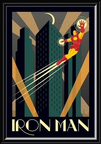 Framed Framed Iron Man - Marvel Deco