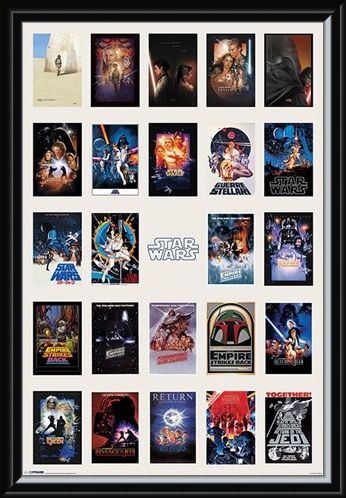 Framed Framed Star Wars Collage - May the Force be with you