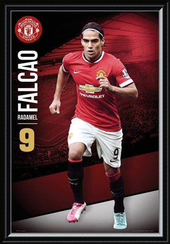 Framed Framed Radamel Falcao - Manchester United Football Club