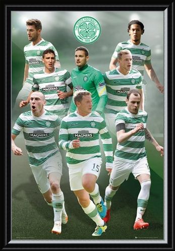 Framed Framed Star Players - Celtic Football Club 2014/15