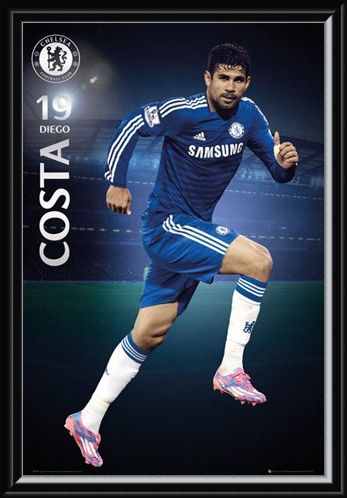 Framed Framed Diego Costa - Chelsea Football Club