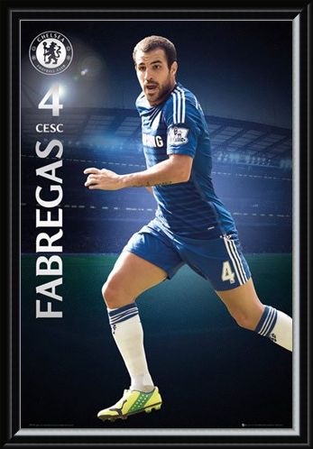 Framed Framed Cesc Fabregas - Chelsea Football Club