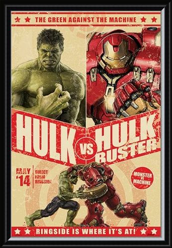 Framed Framed Hulk Vs Hulkbuster - Avengers Age of Ultron