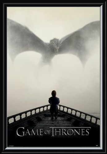 Framed Framed A Lion & A Dragon - Game of Thrones