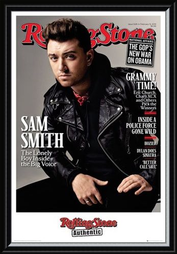 Framed Framed Rolling Stone Magazine - Sam Smith