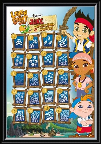 Framed Framed Learn To Count - James & The Neverland Pirates
