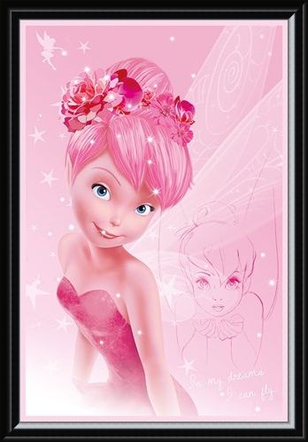 Framed Framed Tink In Pink - Disney's Tinkerbell