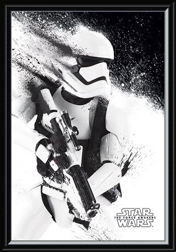 Framed Framed Stormtrooper Paint - Star Wars Episode VII The Force Awakens