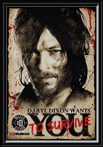 Framed Framed Daryl Needs You - The Walking Dead