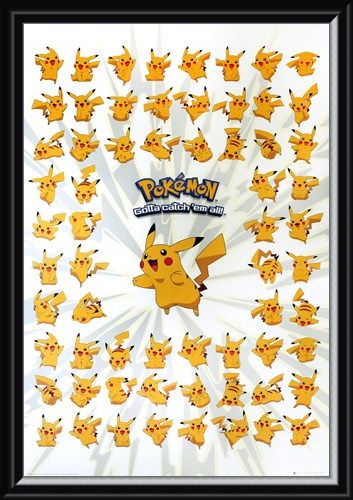 Framed Framed The Pokemon With A Punch - Pokemon - Pikachu