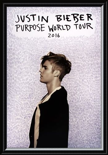 Framed Framed Purpose Tour Poster - Justin Bieber