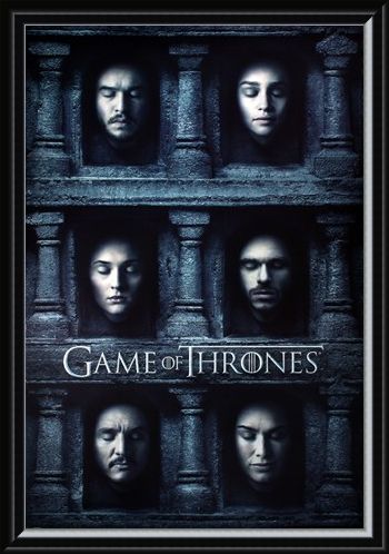 Framed Framed Hall Of Faces - Game Of Thrones