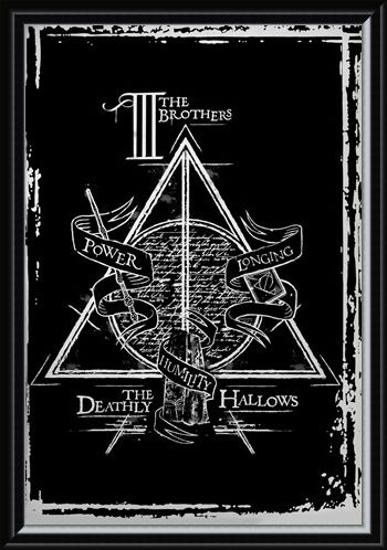 Framed Framed Deathly Hallows Graphic - Harry Potter