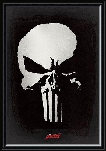 Framed Framed The Punisher Logo - Daredevil TV Series