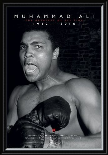 Framed Framed The Greatest Of All Time - Muhammad Ali