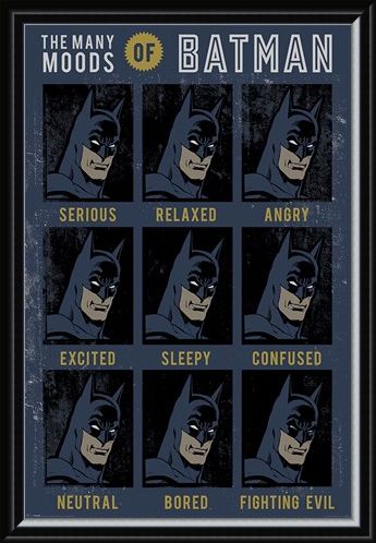 Framed Framed The Many Moods Of Batman - DC Originals