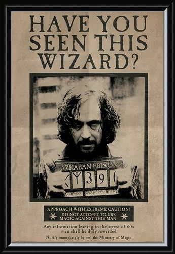 Framed Framed Wanted Sirius Black - Harry Potter