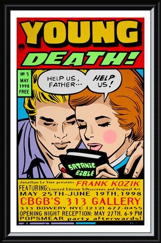 Framed Framed Young Death! - Frank Kozik