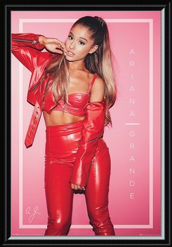 Framed Framed Red Pose - Ariana Grande