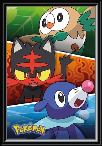 Framed Framed Alola Partners - Pokemon
