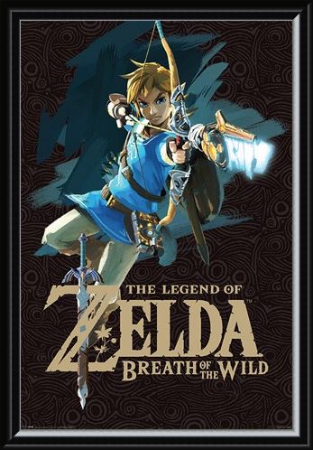 Framed Framed Breath Of The Wild Cover Art - The Legend Of Zelda
