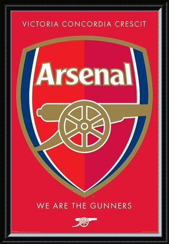 Framed Framed We Are The Gunners Crest - Arsenal FC