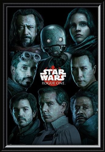 Framed Framed The Rebel Alliance Versus The Empire - Star Wars Rogue One