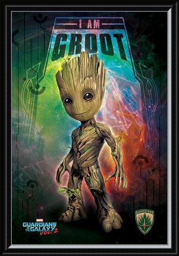 Framed Framed I Am Groot - Guardians of the Galaxy Vol. 2