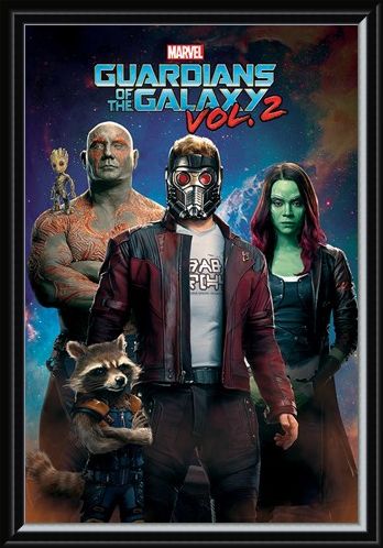 Framed Framed Characters In Space - Guardians Of The Galaxy Vol.2