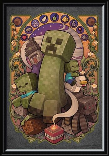 Framed Framed Creeper Nouveau - Minecraft