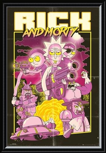Framed Framed Action Movie - Rick and Morty