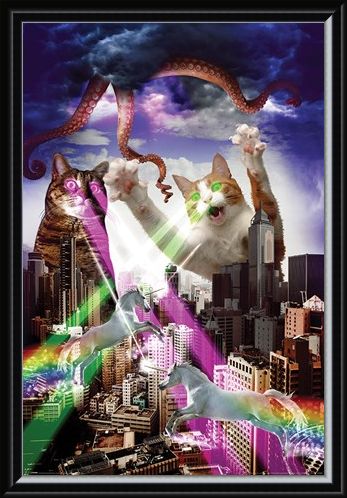 Framed Framed Apocalypse Meow - Animal Invasion