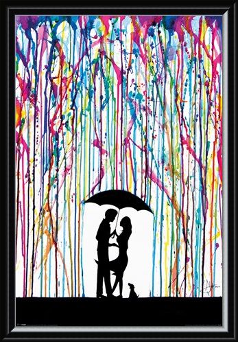 Framed Framed Raining Colour - Marc Allante