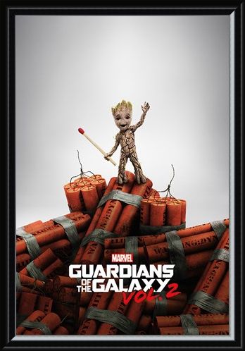 Framed Framed Groot Dynamite - Guardians Of The Galaxy Vol. 2