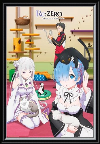 Framed Framed Starting Life in Another World - Re Zero Cats